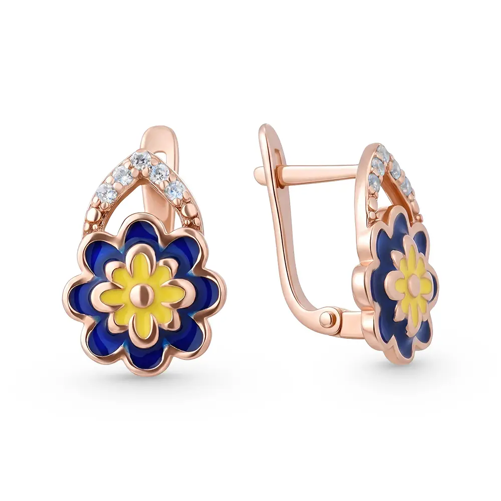 Серьги 2223010 золочение