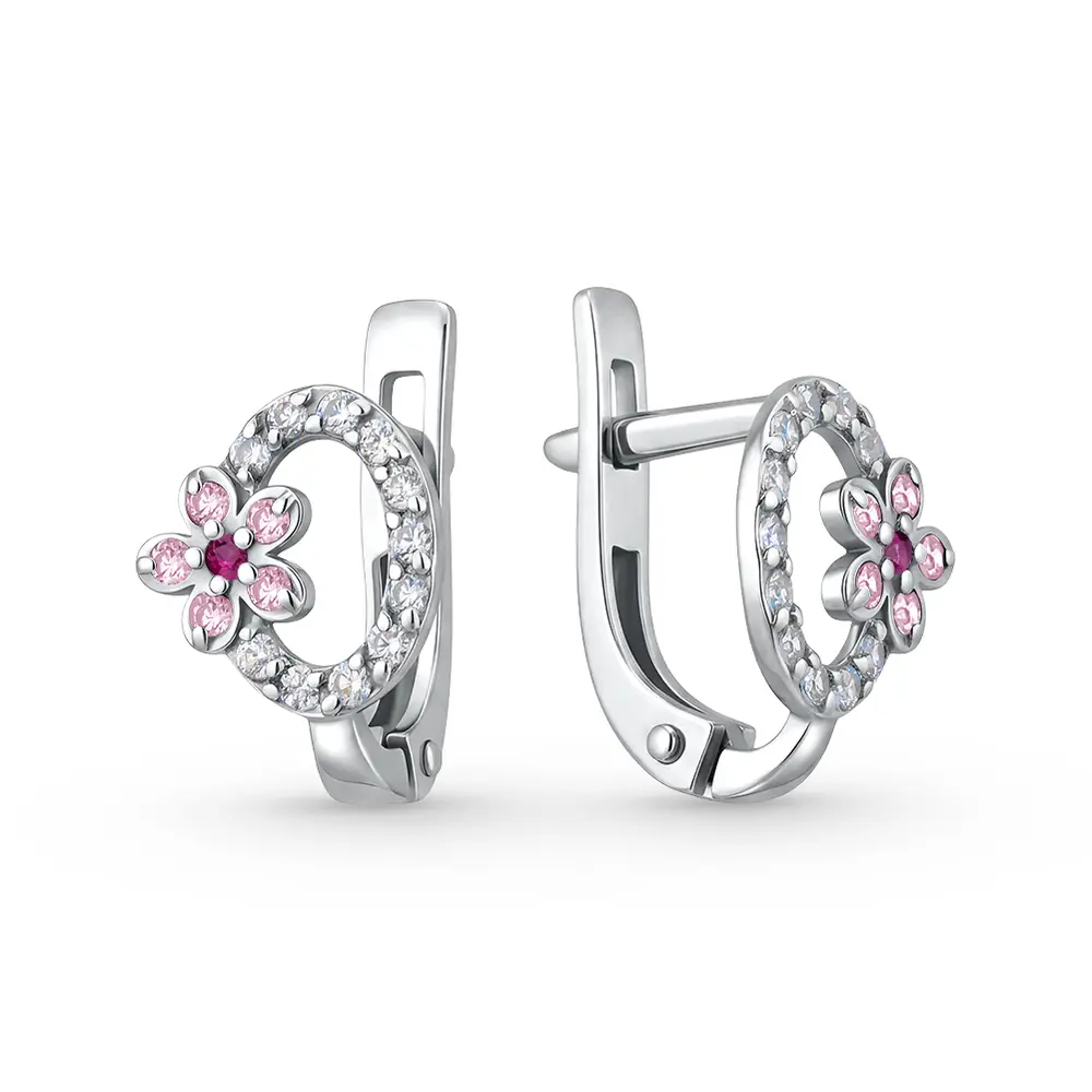 Серьги 2313020 родий